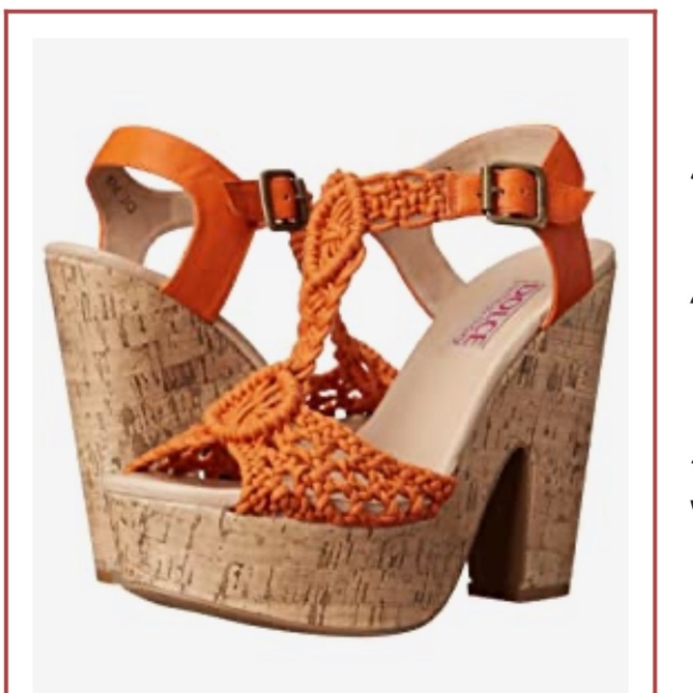 Cork Orange Platforms